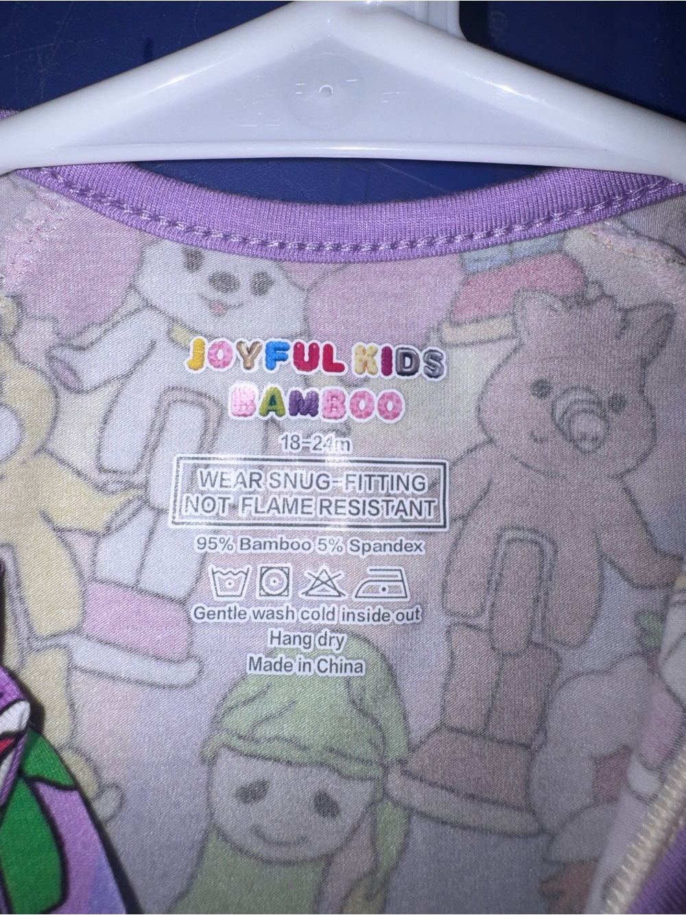 🌈🧸 NWT Joyful Kids Bamboo Shorty Zippy | Size 18–24 Months 🧸🌈 - Picture 4 of 4